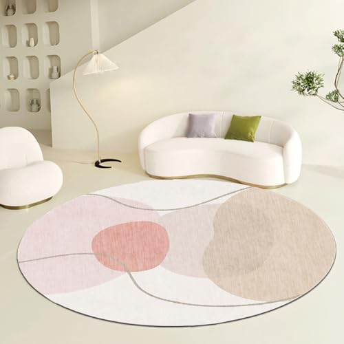 DATOPER robuster und strapazierfähiger Teppich für den Innenbereich,modernes Design,geeignet für Balkone,Terrassen und Wintergärten,auch für Küchen oder Esszimmer,rosa,180cm