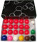 Ymxygz Snooker-Set, 22 Bälle, Harz-poolbälle, Kinder-billardkugeln-Set, Mini-snookerbälle, Kinder-poolbälle, Spielzeug, 38 Mm