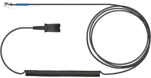 U10 Headset Adapter Cable for Plantronics Quick Disconnect Headsets RJ9 to QD Adapter Coil Cord Compatible with Cisco IP Phones 7841 7942 7821 8841 7962 7945 7965 8845 8851 7811 7941