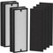 HFD300 Replacement Filter Compatible with Honeywell Air Genius 3,4,5,6 Series Air Cleaner Purifiers Models HFD300 HFD310, HFD320, HFD360, HFD314, HFD323CV1, 2 x HEPA & 4 x Activated Carbon Filter
