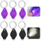 LED Keychain Flashlight, 3Pcs White Light and 3Pcs UV Light Mini Torches Portable Battery Powered Key Ring Torch Banknote Fake Money Detector Flashlight for Paper Notes Checking Emergency Lighting