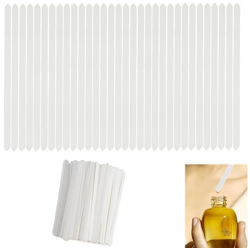500 PCS Parfüm Teststreifen, Duftstreifen für ätherische Öle und Aromatherapie, Parfum Teststreifen Papier, Einweg Parfüm Tester Streifen für Kosmetik, DIY und professionelle Duftanalyse