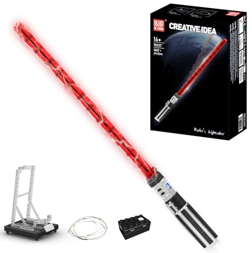 Mould King 10237 Sci-Fi Saber Building Kit, Dark Warrior Inspired Collectible Lightsaber Model, Creative Construction Toy Set for Adults & Teens Age 14+ (1627 PCS)