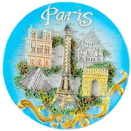 Paris France Fridge Magnet Travel Souvenir Resin Landmark Buildings Style Home Decoration Classic Landmark Craft