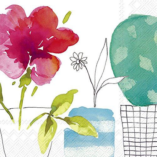 Emma Bridgewater Dach Garden Papierservietten Serviette 20 Stück 3-Lagig, 25 x 25 cm