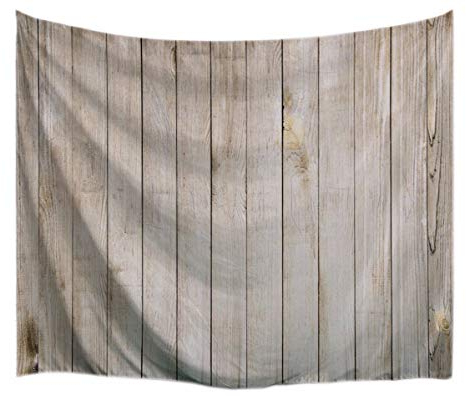 A.Monamour Wanddekor Wandbild Vorhang Wandteppiche Vintage Braun Vertikale Planken Boden Holz Textur Textilgewebe Wand Hängende Wandteppich Wand Kunst Dekoration Zubehör 153X229Cm / 60 X90