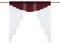 HongYa transparenter Voile Scheibengardine Tunnelzug Kurzstore Küche Kleinfenster Gardine H/B 80/80 cm Beere