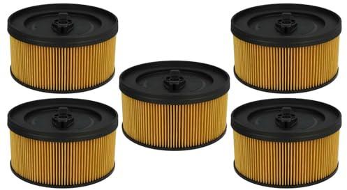vhbw Filterset 5x Faltenfilter kompatibel mit Kärcher WD 4.500 | WD 5, WD 5.200M, WD 5.300 Nass- und Trockensauger - Filter, Patronenfilter