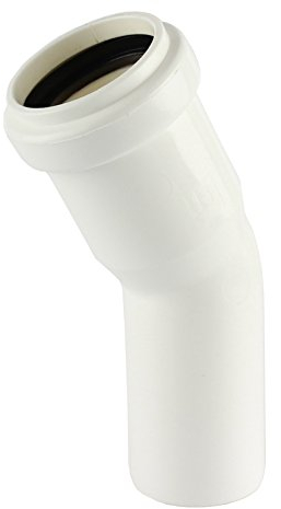MKK - 19582-001 - HT Bogen 30° PP DN 32 Formteil Winkelstück Abwasserrohr grau DN 32