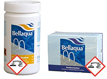 Bellaqua Set Flockkartuschen + pH Senker 1,5 g