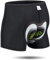 JEPOZRA Herren Radunterhose Radsportshorts Fahrradhosen mit elastische atmungsaktive 9D Gel Sitzpolster mit Einer hoher Dichte(Grau,L)