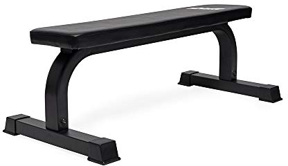 VirtuFit Panca fitness piatta - Panca da allenamento - Nero