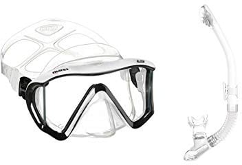 Mares i3 + Ergo Dry Maskenset Schnorchelset (schwarz-weiß/weiß)