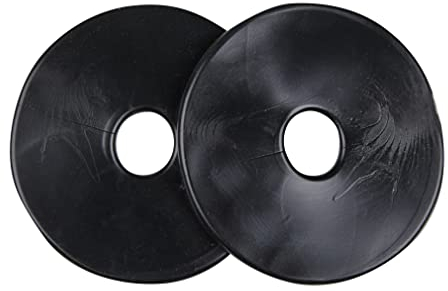 LeMieux Silicone Bit Ring Black Pair Bithalter, Schwarz, Einheitsgröße