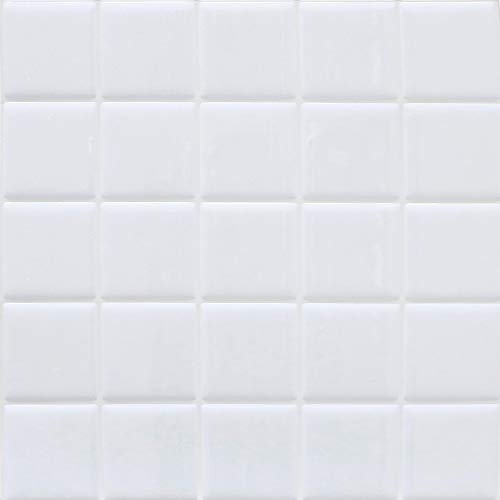 HyFanStr Peel and Stick Wall Tiles for Kitchen and Bathroom, 3D White Stick on Tile Backsplash, Waterproof Subway Tile Stickers Pack of 4