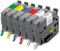 6x Pristar 6mm Kompatible Schriftband für Brother TZe-111 TZe-211 TZe-411 TZe-511 TZe-611 TZe-711 Tz 6mm Laminated für Brother PT-H105 PT-1010 PT-1000 PT-D400 D210 D200 E110, 6mm x 8m