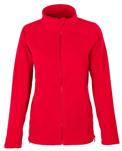HRM 1202 Full-Zip Blouson Premium Micro Polaire I Veste Fonctionnelle Vêtements de Travail I Habits Femmes Haute Qualité et Durables, Rouge, S Women's