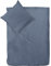 Decoper ® Mako-Satin Bettwäsche aus 100% Baumwolle | Atmungsaktiv & kuschelig weich | Farbe Denim Blau | 2 teilig - 135 x 200 cm + 80 x 80 cm