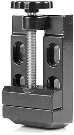 Annadue Mini Flat Clamp, Tabletop Clamp Drill Press Schraubstockwerkzeuge, Mini Table Bench Vice, Schwarz, für die Garage, Hobbyarbeit.