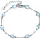 YAFEINI Tropfen Mondstein Armband 925 Sterling Silber Schmuck für Frauen Mädchen