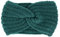 axy Damen Strick Stirnband mit Twist Knoten, Winter Haarband, Headband gestrickt Haarband (Blaugrün)