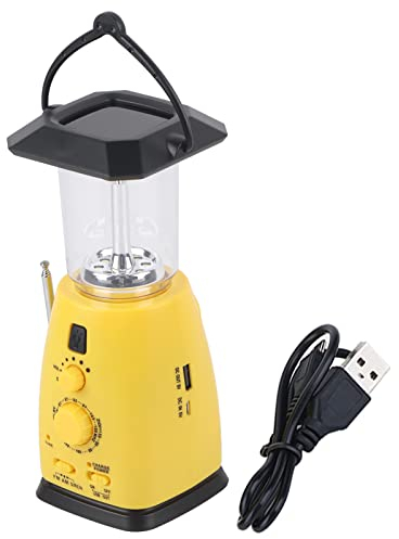 LED Camping Laterne, Solar Power LED 60LM, Multifunktion Lampe: Radio Notfall Taschenlampe Taschenlampe Taschenlampe Telefon Ladegerät Für Sturm, Stroma Us Fälle, Überlebens Kits, Wandern, Angeln, Zel