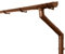 INEFA Dachrinnen Set Haus NW125 / 125mm, halbrund Braun 6m, Regenrinne Kunststoff für Satteldach, eine Dachseite, Made in Germany
