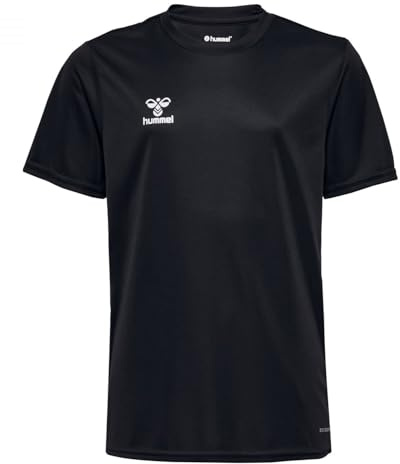 hummel Kids hmlEssential T-Shirt, Black, Size 104