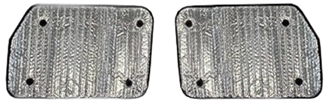 Covprotec Thermo-Jalousien-Set, für Einzelfenster, kompatibel mit Renault Master (Baujahr 2010 – Datum), Heck-Jalousien, SWB (Paar), Rückseite in Hellgrau