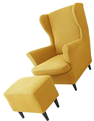 MCNDSI Ohrensessel Überzug Mit Ottomane Schonbezug Stretch Sessel-Überwürfe Ohrensessel Schonbezüge Bezug Sesselhusse Tiger Stuhlbezug Mit Armlehne Hohe Rückenlehne (Color : #18)