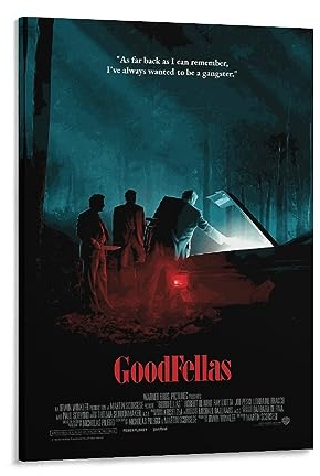 GoodFellas Klassisches Filmposter (13) Posterdruck, Kunst, Wandmalerei, Leinwand, Poster, moderne Schlafzimmer-Dekoration, 40 x 60 cm