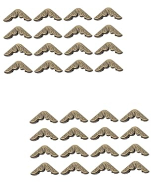 Toyvian 2 Sets Breite Anwendung Metall-eckenschutz für Scrapbooking Notizbücher Alben Ordner Vintage-stil 50 Stück