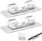 Doppel-Haken-Kabelclips mit vergrößerter klebriger Auflage, 40pcs Transparente Kabelclips Clip-klebender Licht-Clips im Freien für Wandkabelclips für Haus, Schule, Büro