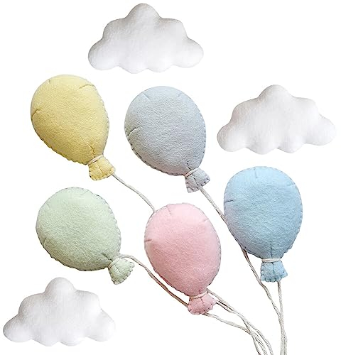 Baby Shooting Hintergrund Mini Ballons Wolken Set, Neugeborenen Fotografie Requisiten Filz Ballon Wolke Posing Requisiten Baby Fotoshooting Requisiten DIY Foto Hintergrund Deko Dusche Geschenk