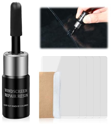 Kidmis Steinschlag Reparaturset Windschutzscheibe, 2024 Windschutzscheibe Reparaturset, Glas Reparatur Set, Scheiben Reparaturset Auto für Cracks (1, A)