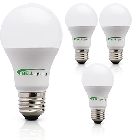 Bell Lighting E27 Edison Screw LED Bulb Fitting (Pack of 3) 8.1w Light Bulb, 180° Beam Angle E27 LED Bulbs Warm White 2700K, 220-240V LED Bulb, 810lm, Non-Dimmable