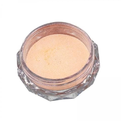 Perfeclan Shimmering Chrome Nail Powder Set, Orange Shade, 3 Pieces