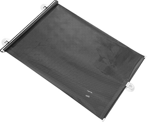WOONEKY Cortina Enrollable Opaca Retráctil con Ventosas para Ventanas Estor Oscurecedor De Privacidad para Balcón Y Hogar Negro Aislamiento Térmico Y Decoración para Sala Cocina Y Dormitorio
