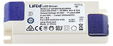 LED Driver TUV DC33-40V/40W/950mA, NO FLICKER, LIFUD