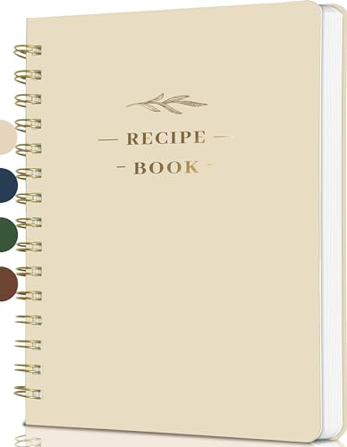 Perfect Blank Recipe Book-Recipe Book to Write in Your Own Recipes,Hardcover Personal Blank Recipe Book, Recipe Notebook Hold 144 Exclusive Formula Recipes (Oat)