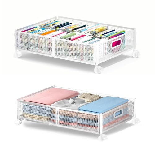 Underbed Storage Box, Clothes Storage, Foldable, Easy Install, Large Capacity, Space Saving