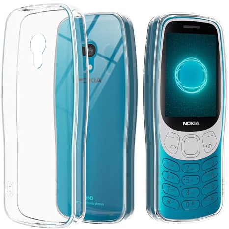 Anlxhj für Nokia 3210 Hülle,Handyhülle Transparente Soft Silikon TPU Schutzhülle Bumper Case für Nokia 3210 4G, Durchsichtig