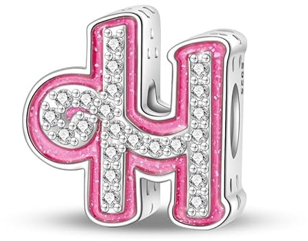 QIKAOLA 925 lettre en argent Sterling charmes A-Z Alphabet perles pour Pandora Bracelet et collier 26 lettres perles de charme pendentif fit pour les Bracelets européens collier pour femmes filles