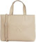 Calvin Klein Cabas Sac Femme Sculpted Mini avec Logo, Gris (Crockery), Taille Unique