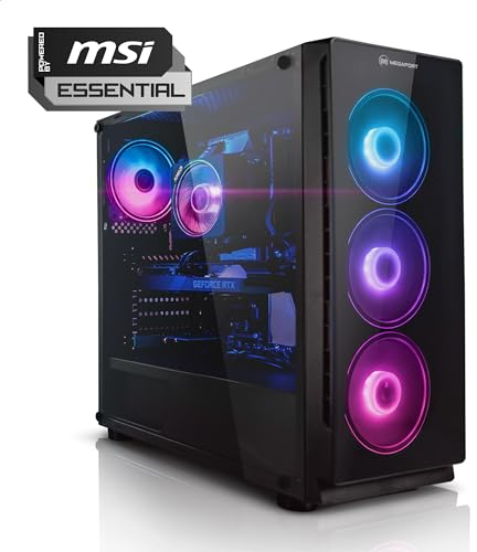 Megaport Gaming PC powered by MSI • MSI Ventus X2 GeForce RTX4060 8GB • Intel Core i5-12400F • 16GB 3200 MHz DDR4 RAM • 500GB M.2 MSi Spatium SSD • MSI PRO H610M-E • ohne Betriebssystem • WLAN • gamer
