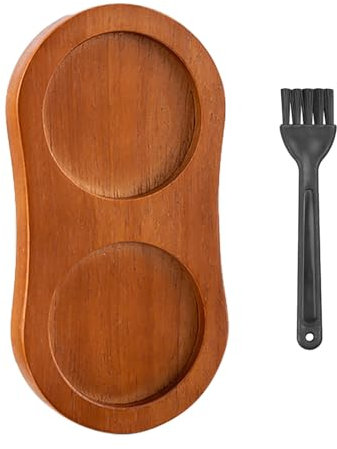 1 Piece Pepper Grinder Base, 1 Piece Cleaning Brush, Salt and Pepper Grinder Tray, Salt Pepper Vinegar Dining Table Set, Bamboo Salt and Pepper Box, Wooden Salt and Pepper Grinder Set