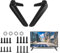 Supporto TV universale, piedini base TV con set di viti, supporto TV, piedini base TV, supporto TV, supporti TV, staffa TV, gambe di ricambio per supporto TV