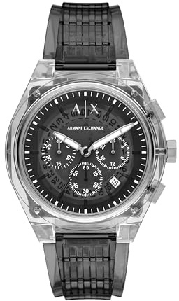 Armani Exchange A|X Chronograph Watch for Men; Men's Watch with Leather, Stainless Steel or Silicone Band