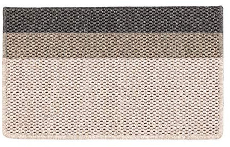 15 Stück Beige Sisal Optik Stufenmatten 65 x 23,5 cm Selbstklebende Innenmatten Stuff Matten für Kalkuta