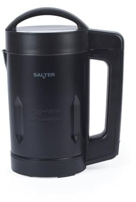 Salter Kuro Black 1.6 L Soup Maker - Digital Touch Screen, Blend Chunky & Smooth, Batch Cooking, 5 Settings, Smooth, Chunky, Drinks, Keep Warm, Blend/Clean, Overspill Sensors, Matt Black, 900W